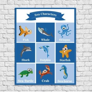 Poster Decorativo Fundo Mar...