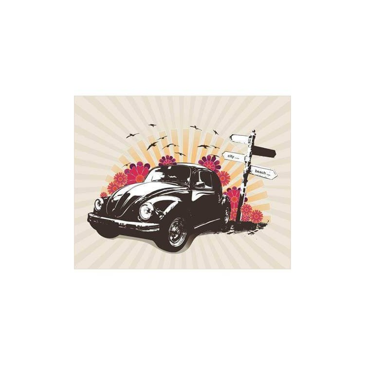 Poster Decorativo Fusca Retrô 018