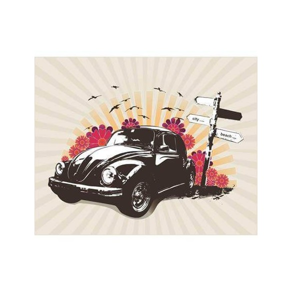 Poster Decorativo Fusca Retrô 018