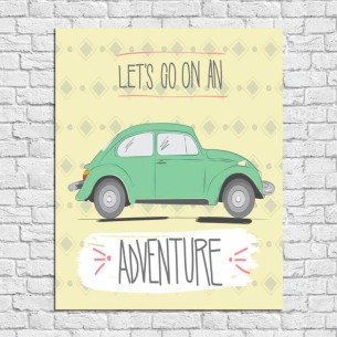 Poster Decorativo Fusca...