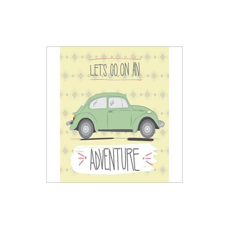 Poster Decorativo Fusca Verde 102040