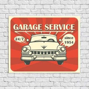 Poster Decorativo Garage...