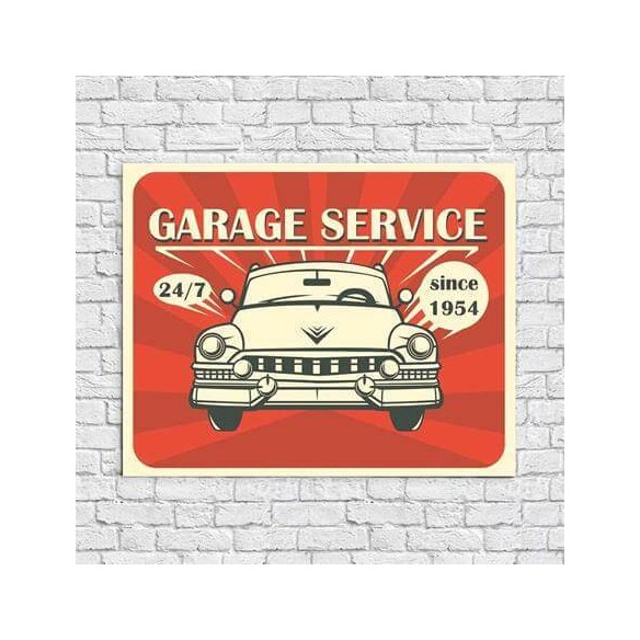 Poster Decorativo Garage Service 011011