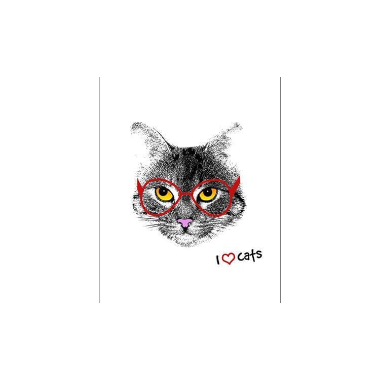 Poster Decorativo Gato de óculos 070711