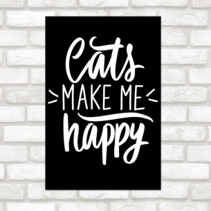 Poster Decorativo Gatos Me...