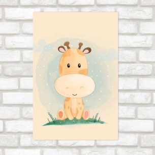 Poster Decorativo Girafa...