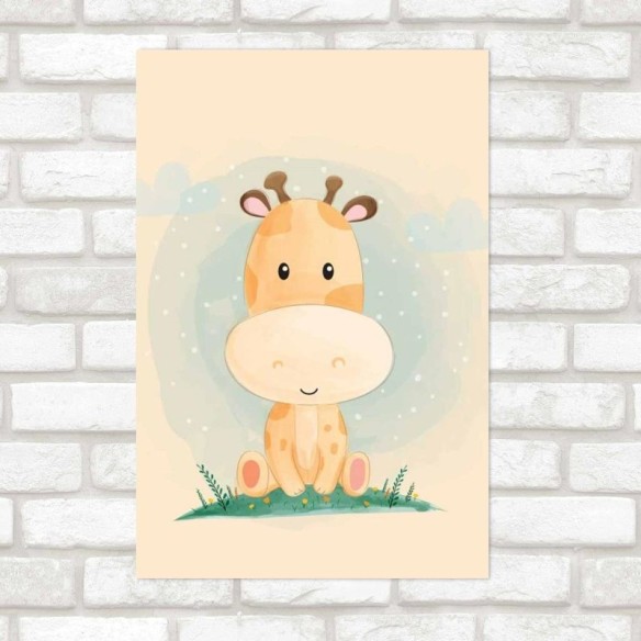 Poster Decorativo Girafa Fofa N09238