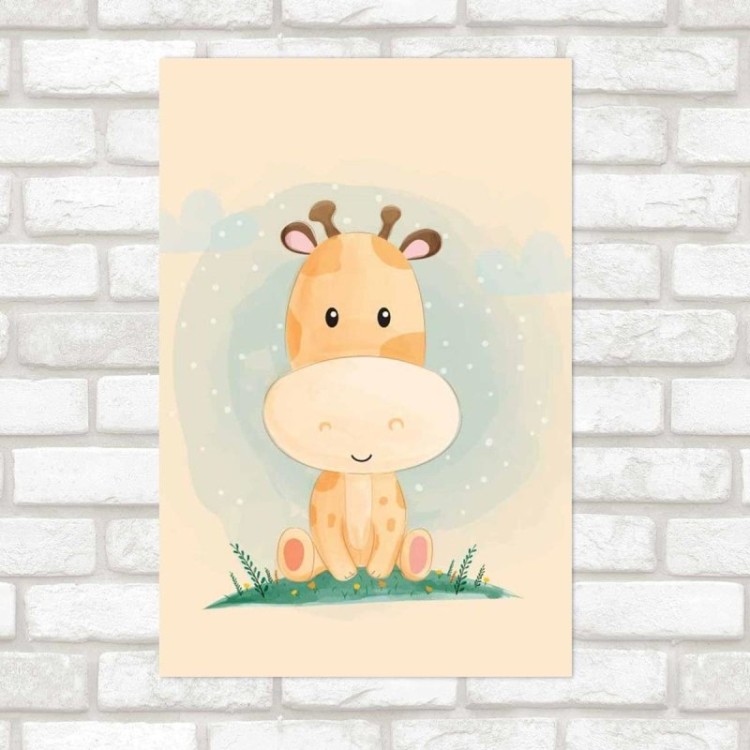 Poster Decorativo Girafa Fofa N09238