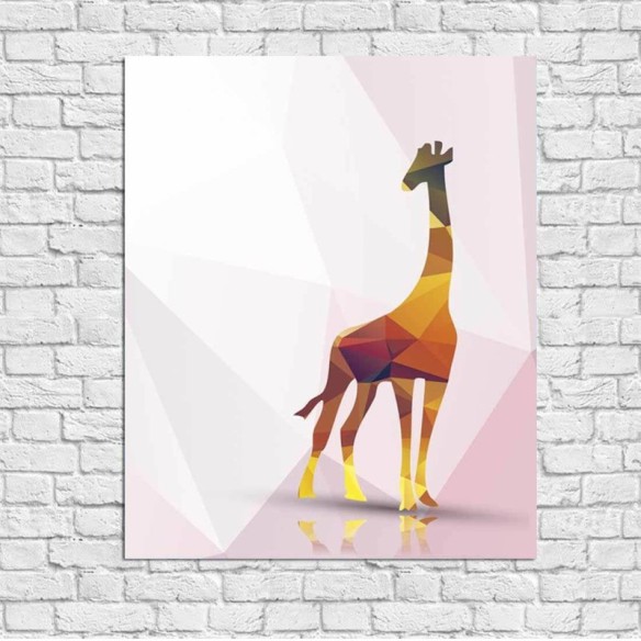 Poster Decorativo Girafa Safári 1820