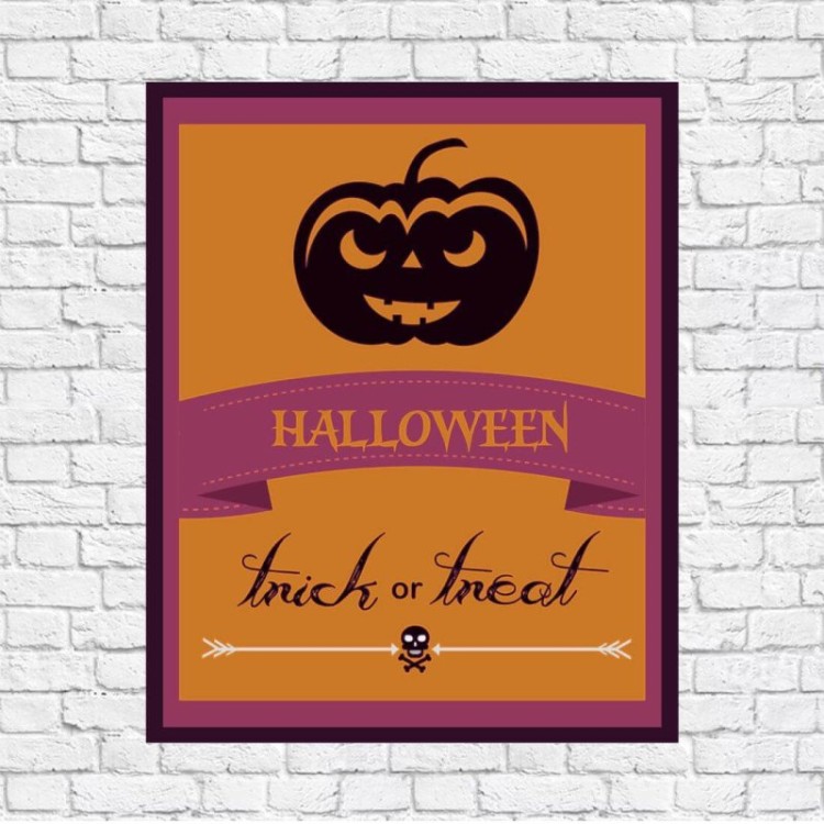 Poster Decorativo Halloween Festa 20130