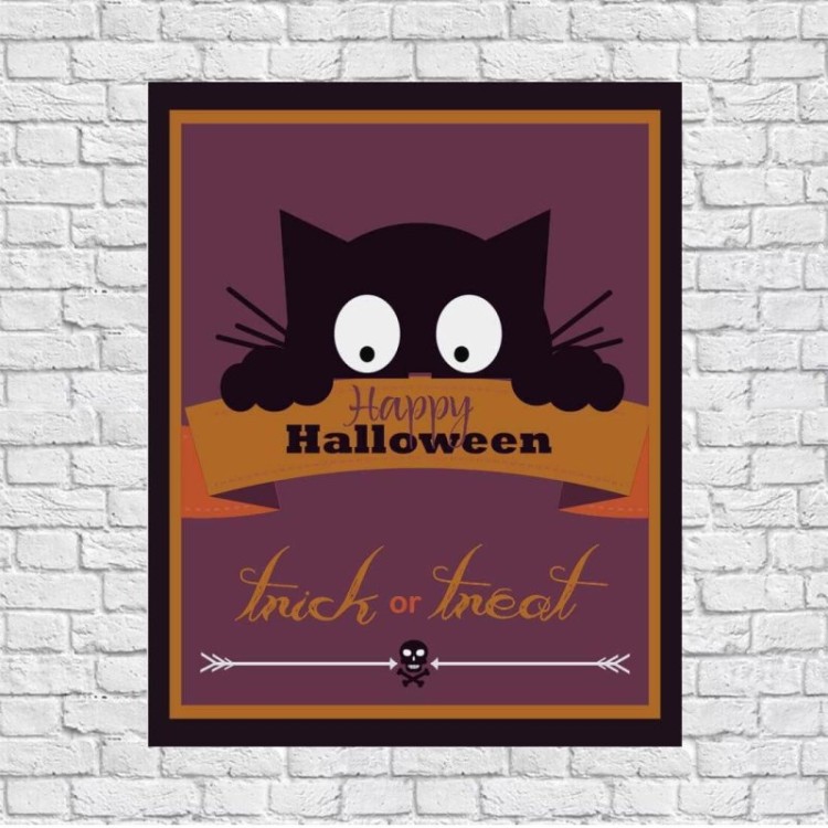 Poster Decorativo Halloween Infantil 3113