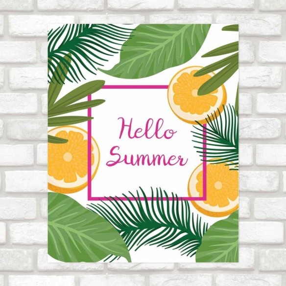 Poster Decorativo Hello Summer PA066