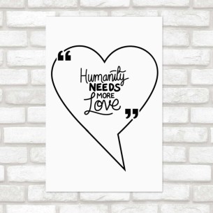 Poster Decorativo Humanity...