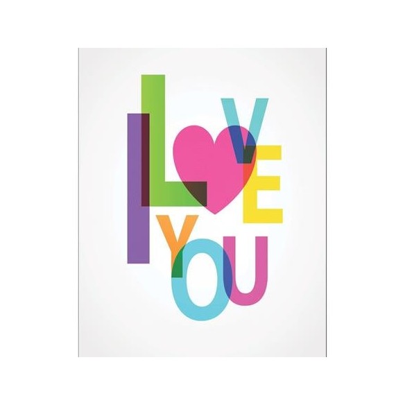 Poster Decorativo I Love You 070720