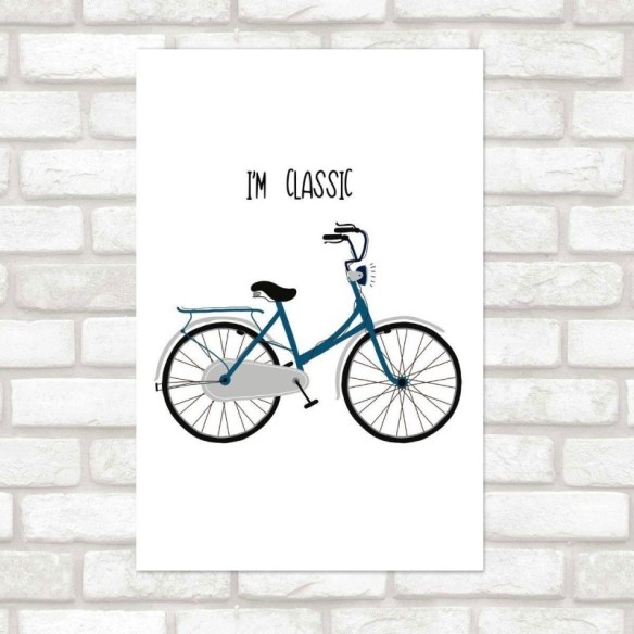 Poster Decorativo I'm Classic Bicicleta Vintage N016098