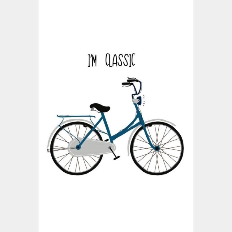 Poster Decorativo I'm Classic Bicicleta Vintage...
