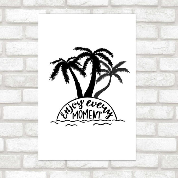 Poster Decorativo Ilha Deserta Enjoy N07295