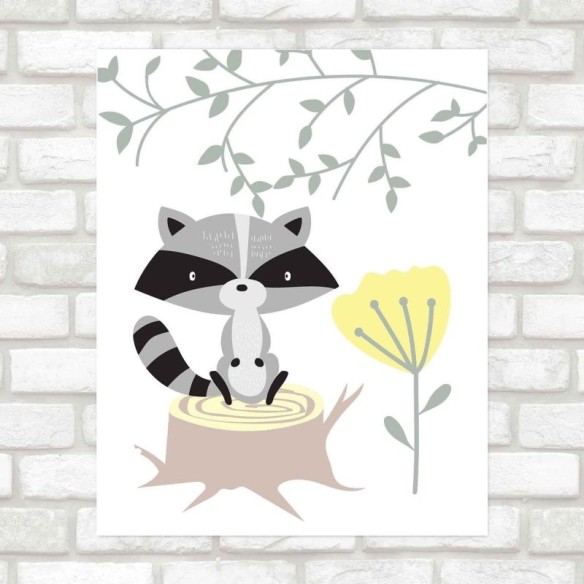 Poster Decorativo infantil animais PA0119