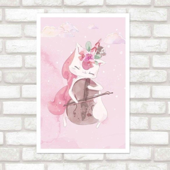 Poster Decorativo Infantil Animal Fofo N015244
