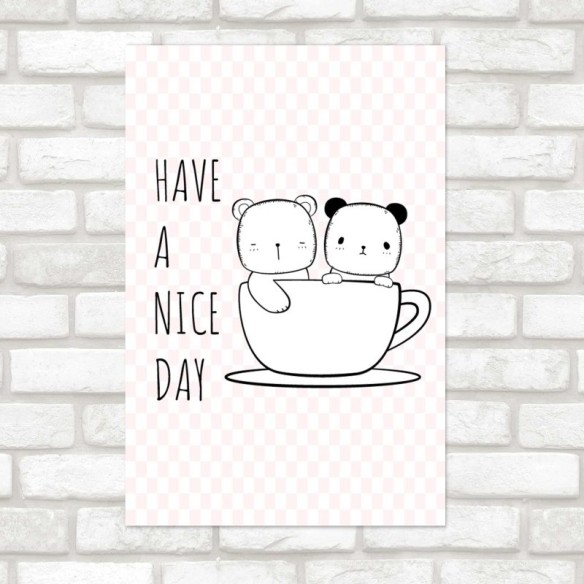 Poster Decorativo Infantil Baleia com Coroa N08298