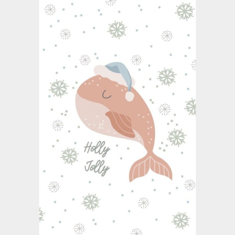 Poster Decorativo Infantil Baleia Inverno N015256