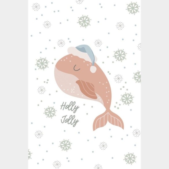 Poster Decorativo Infantil Baleia Inverno N015256
