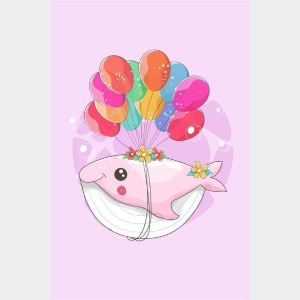 Poster Decorativo Infantil Baleia N014245