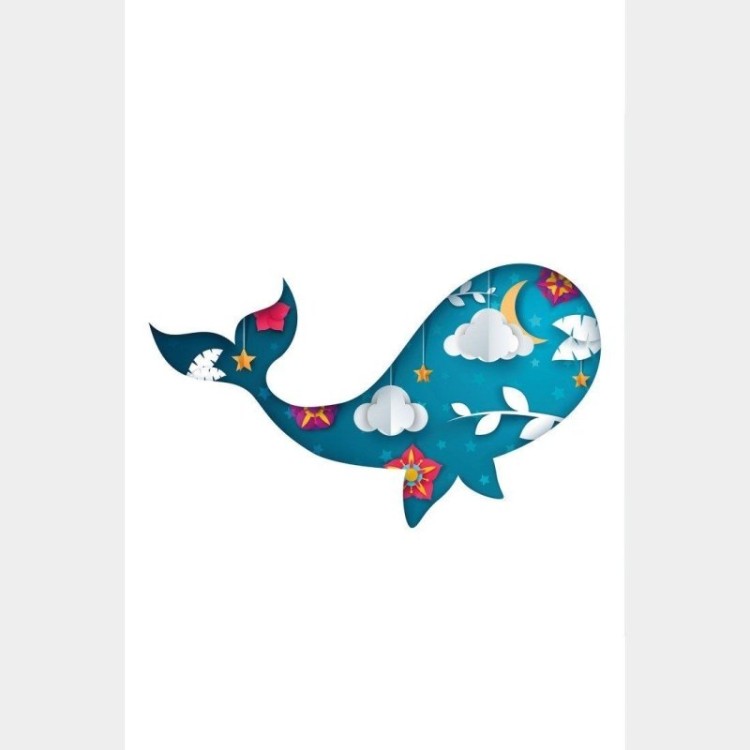Poster Decorativo Infantil Baleia N015249