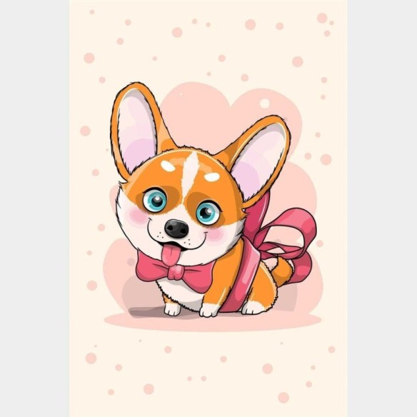 Poster Decorativo Infantil Cachorro N014228