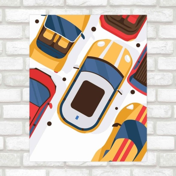 Poster Decorativo infantil carros PA077