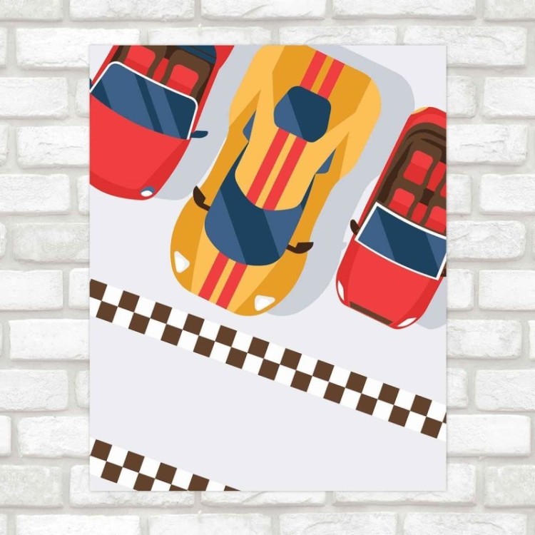 Poster Decorativo infantil carros PA078