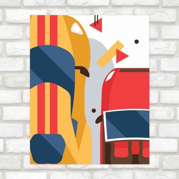 Poster Decorativo infantil carros PA079