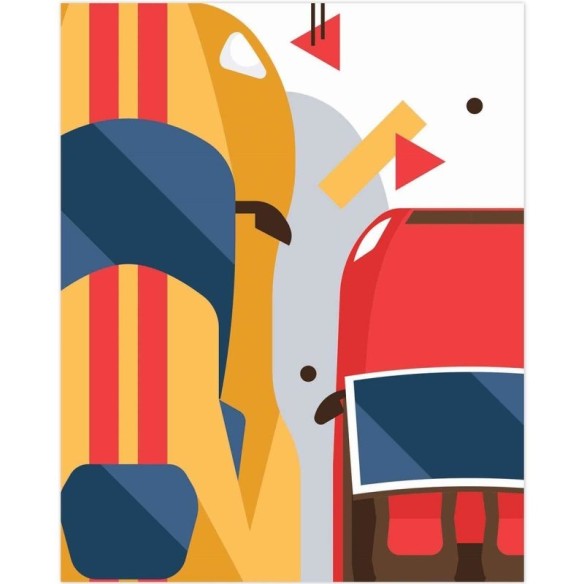 Poster Decorativo infantil carros PA079