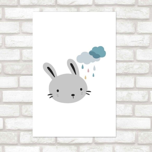 Poster Decorativo Infantil Coelhinho N016095