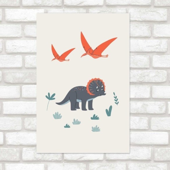 Poster Decorativo Infantil Dinossauro N014255