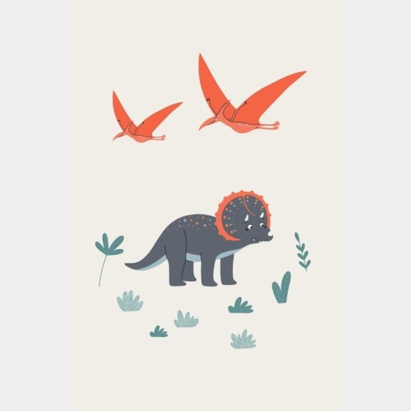 Poster Decorativo Infantil Dinossauro N014255