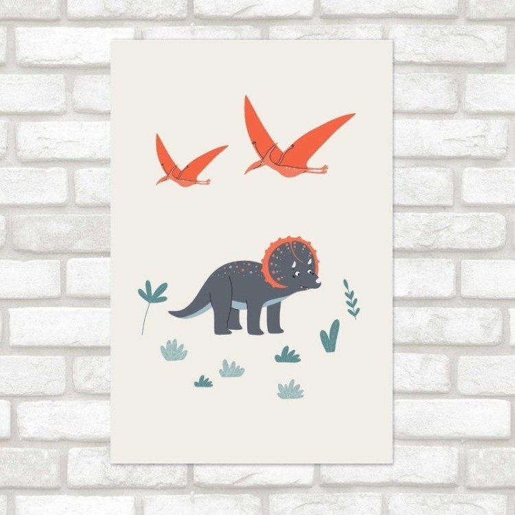 Poster Decorativo Infantil Dinossauro N014255