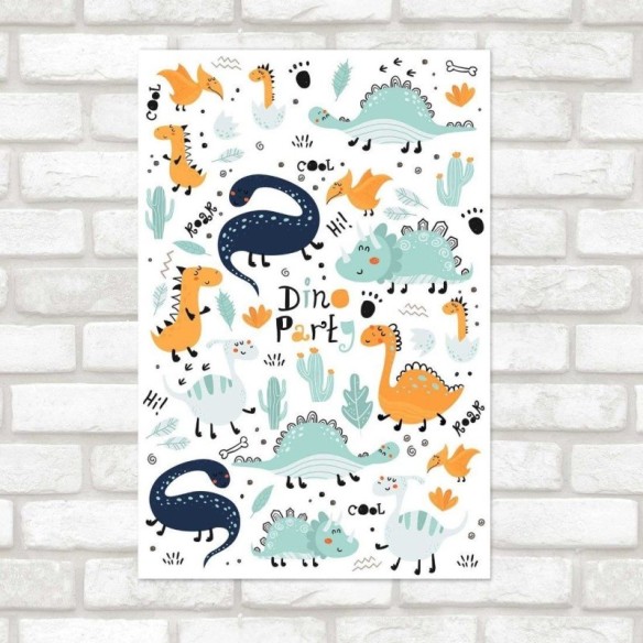 Poster Decorativo Infantil Dinossauro N014262