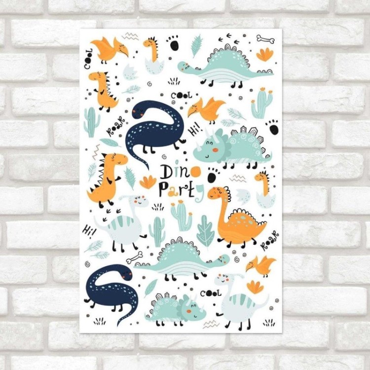 Poster Decorativo Infantil Dinossauro N014262
