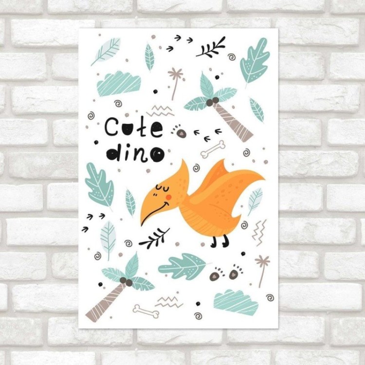 Poster Decorativo Infantil Dinossauro N014263