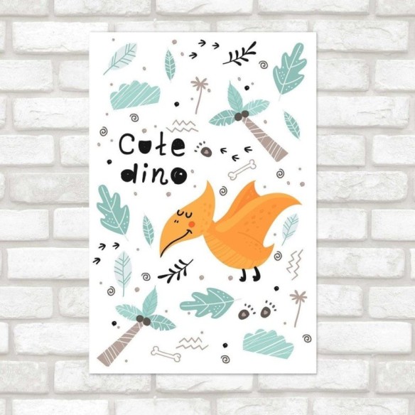 Poster Decorativo Infantil Dinossauro N014263