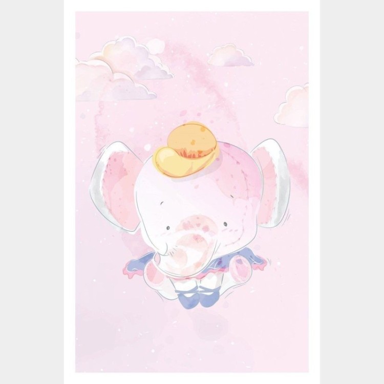 Poster Decorativo Infantil Elefante N015241