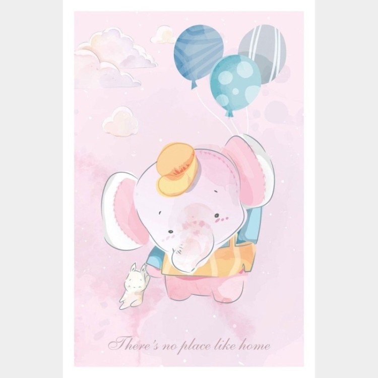 Poster Decorativo Infantil Elefante N015242