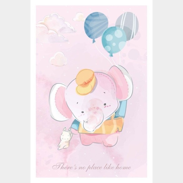 Poster Decorativo Infantil Elefante N015242