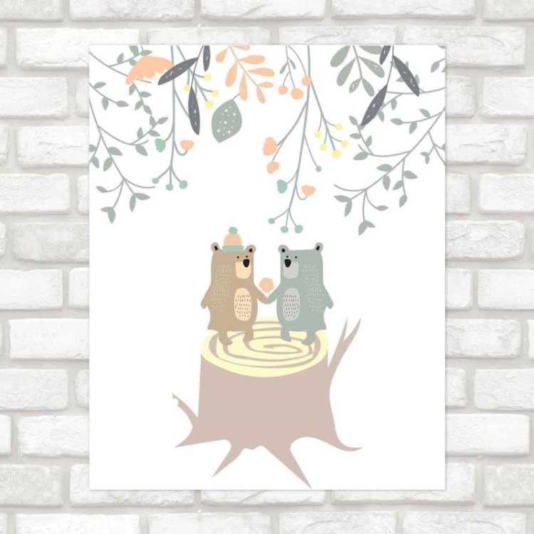 Poster Decorativo infantil floresta PA0118