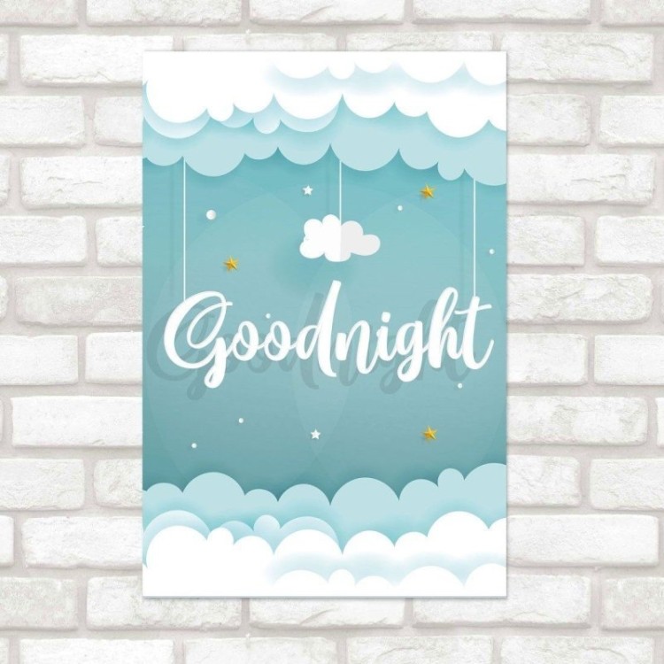 Poster Decorativo Infantil Goodnight N015248