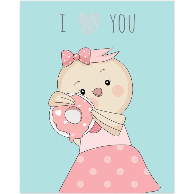 Poster Decorativo infantil I love you PA055