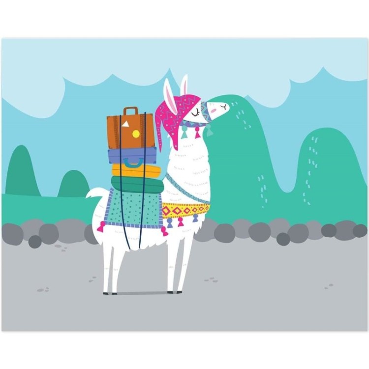 Poster Decorativo infantil llama PA026