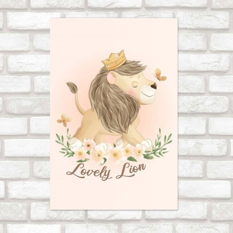 Poster Decorativo Infantil Lovely Lion N019143