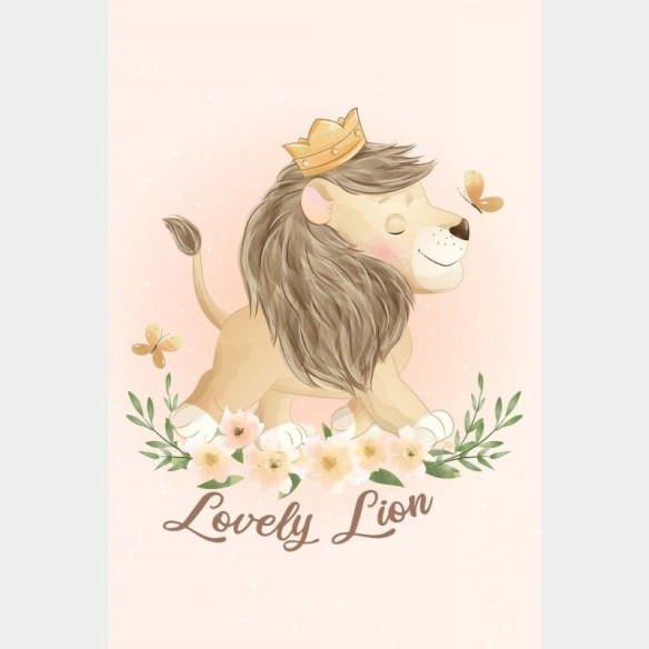 Poster Decorativo Infantil Lovely Lion N019143